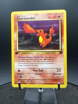 Charmander 50/82 1st Edition Team Rocket Pokemon TCG - Image 3