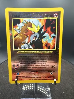 Entei #34 | Wizards Black Star Promos Holo WOTC Pokemon TCG Double SWIRL - Image 1