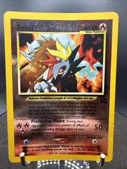 Entei #34 | Wizards Black Star Promos Holo WOTC Pokemon TCG Double SWIRL - Image 2