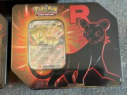 Pokemon SEALED Destined Rivals Team Rocket Tin SET of 3 Brand New - Image 3