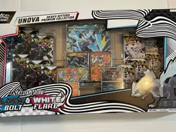 2 PACK Pokemon TCG Black Bolt White Flare Unova Heavy Hitters Premium Collection - Image 1