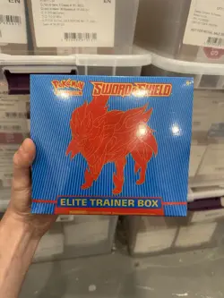 Pokemon Sword and Shield Base Set ETB Elite Trainer Box - Factory Sealed - Image 1