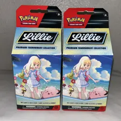 Pokemon TCG Lillie Premium Tournament Collection New Sealed - LOT OF 2 - Image 1