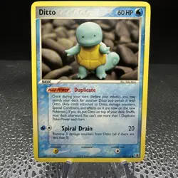 2005 Pokemon Ex Delta Species Ditto (Squirtle) 64/113 NM - Image 1