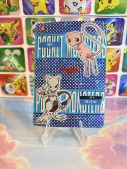 Pokemon Mewtwo Vintage Pocket Monsters Vending HOLO Prism Sticker 99 Nintendo - Image 2