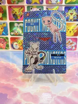 Pokemon Mewtwo Vintage Pocket Monsters Vending HOLO Prism Sticker 99 Nintendo - Image 4
