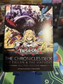 Yu-Gi-Oh The Chronicles Deck The Fallen The Virtuous (All-Foil Edition) Sealed - Image 1