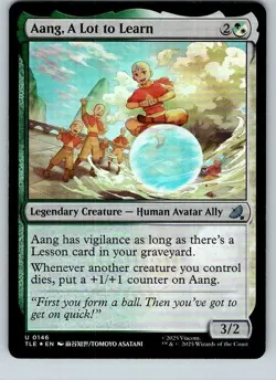 AANG, ALLOT TO LEARN - MTG FOIL - X1 CARD - Image 1
