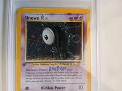 PSA 9 1st Edition Holo Unown [A] 14/75 Neo Discovery Pokemon Card MINT! - Image 3
