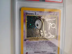 PSA 9 1st Edition Holo Unown [A] 14/75 Neo Discovery Pokemon Card MINT! - Image 4