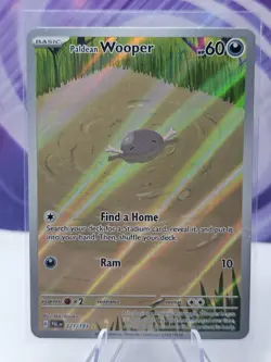 Paldean Wooper 221/193 SV02: Paldea Evolved Illustration Rare Pokemon Card - Image 1