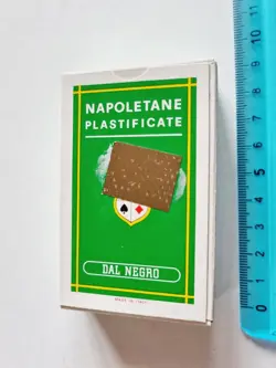 CARTE DA GIOCO SIGILLATE NAPOLETANE DAL NEGRO VINTAGE 80s PLAYING CARDS NEW - Image 1