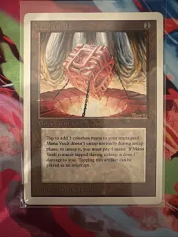 MTG Mana Vault Unlimited Edition Magic the Gathering Card LP - Image 1