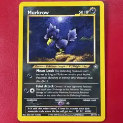 Murkrow 24/111 Neo Genesis Regular Pokemon Card - Image 1