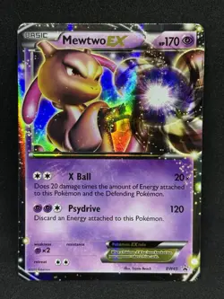 Pokemon Card Mewtwo EX BW45 Black & White Black Star Promo - Image 1
