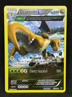 Pokemon TCG Dragonite Roaring Skies Reverse Holo Rare Card 52/108 - Image 1