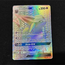 Pokemon Espeon GX Secret Rare Full Art Holo SM Base Set Card 152/149 - Image 1