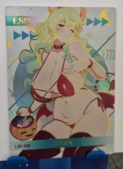 Lucoa LSR Card Goddess Story Anime CCG Goddess Of Power Waifu LSR-008 - Image 1