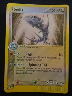 Steelix 23/100 EX Sandstorm Reverse Holo Pokemon Card 2003 Vintage LP - Image 1