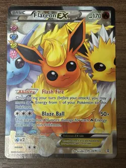 Flareon EX RC28/RC32 Generations, Radiant Collection 2016 Holo Pokemon Card - Image 1