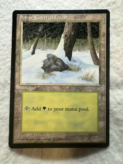 MTG - Snow-Covered Forest - Ice Age - LP - Free Shipping! - Image 1