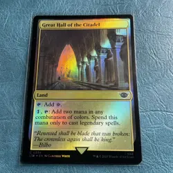 Great Hall of the Citadel Universes Beyond: LOTR Common Foil NM MTG - Image 1