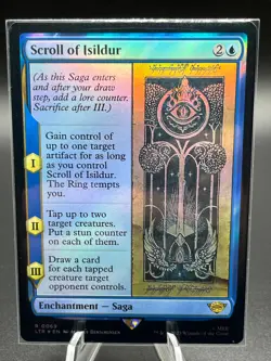 MTG Scroll of Isildur 0069 LTR: Tales of Middle-earth Rare Foil Enchantment - Image 1
