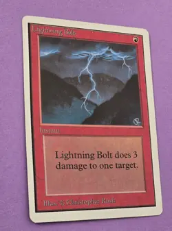 Lightning Bolt ~ Unlimited ~ Light Play ~ English ~ MTG Magic - Image 5