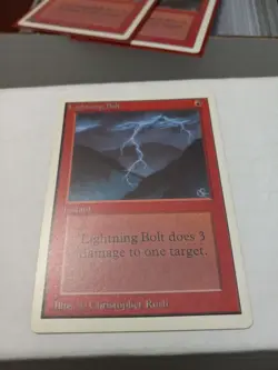 Lightning Bolt - MP - Unlimited - MTG -Magic The Gathering - Image 1