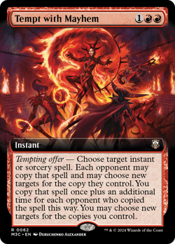 Tempt with Mayhem (Extended Art) [Modern Horizons 3 Commander] Near Mint - Image 1