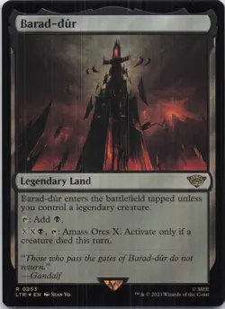 Barad-dur The Lord of the Rings Rare Foil #253 NM MTG - Image 1