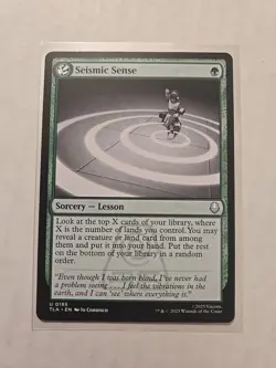 Seismic Sense - Avatar - NM - Uncommon - Sorcery Lesson - MTG - Image 1