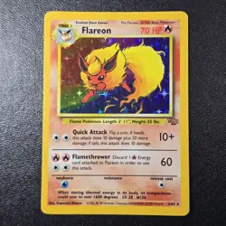 (Legendary Collection) Pokemon FLAREON Card Set 10/110 Holo Rare.MP+ - Image 2