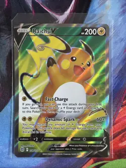 2022 POKEMON SWORD & SHIELD BRILLIANT STARS 158 FULL ART/RAICHU V - Image 1
