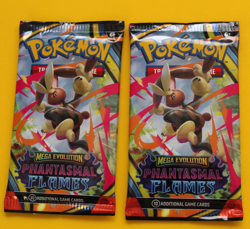 POKEMON MEGA EVOLUTION PHANTASMAL FLAMES 2 BOOSTER PACKS SEALED - Image 1