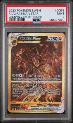 Giratina Vstar GG69/GG70 Secret Sword Shield Crown Zenith Pokemon PSA 9 - Image 1