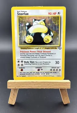 Pokemon TCG - Jungle Set - Snorlax 11/64 Holo Rare - Light to Moderate play - Image 1