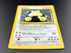 Pokemon TCG - Jungle Set - Snorlax 11/64 Holo Rare - Light to Moderate play - Image 4