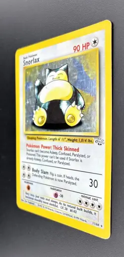 Pokemon TCG - Jungle Set - Snorlax 11/64 Holo Rare - Light to Moderate play - Image 5