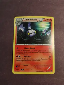 Pokemon TCG Chandelure 20/99 Holo Rare Next BW Destinies MP - Image 1