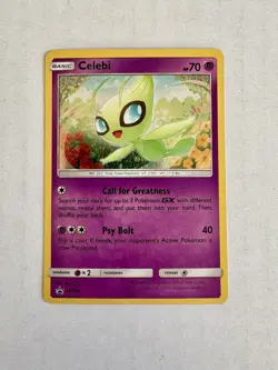 Celebi SM224 Holo Pokemon Sun & Moon SM Promos Black Star NM 2019 - Image 1