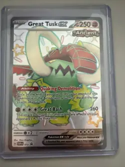 Pokemon TCG Great Tusk ex Scarlet & Violet 072 BLACK STAR PROMO PALDEAN FATES NM - Image 1