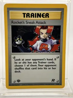 Rocket's Sneak Attack 1st Edition - 16/82 - Pokemon Team Rocket Holo Rare NM - Image 1