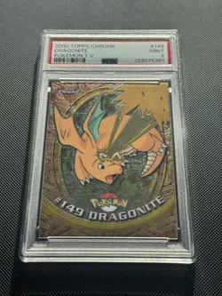 2000 Pokemon Topps Chrome Dragonite #149 - PSA 9 Mint - Image 1