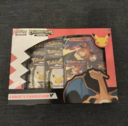 Pokemon TCG Celebrations Collection: Lance’s Charizard V Box EN Sealed - Image 1