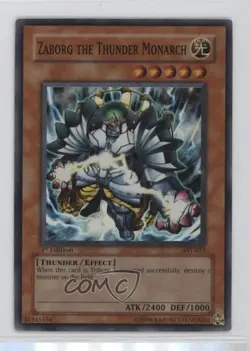 Zaborg the Thunder Monarch 1st Ed. YuGiOh Ancient Sanctuary #AST-023 2004 - Image 1