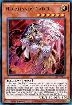 Yugioh! Hecahands Yadel, PHRE-EN002, Ultra Rare, 1st Edition - Image 1
