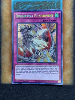 Yugioh Dogmatika Punishment MP21-EN147 Secret Rare 1st Ed NM - Image 1