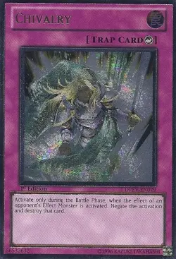 Yugioh! LP Chivalry - DREV-EN079 - Ultimate Rare - Unlimited Edition Lightly Pla - Image 1