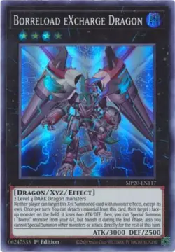 Borreload eXcharge Dragon - MP20-EN117 - Super Rare - 1st Edition - Lightly Play - Image 1